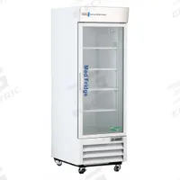 AMERICAN BIOTECH SUPPLY Pharmacy Refrigerator: 23 cu ft, Upright, 2°C to 7°C, 34 3/4 in Overall Dp (MPN PH-ABT-HC-S23G). Key specifications — Door Opening Style: Right; Color: White; Alarm Type: Temperature; Manufacturer Part Number: PH-ABT-HC-S23G; Brand: AMERICAN BIOTECH SUPPLY; Product Type: Pharmacy Refrigerator; Door Type: Swing Glass; Refrigerant Type: R-290.