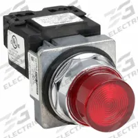 SIEMENS Pilot Light: 30 mm Panel Mounting Size, Red, Incandescent, Class 52 Series (MPN 52PL4E2). Key specifications — Series: Class 52; Brand: SIEMENS; Includes Push-To-Test: No Push-To-Test Included.