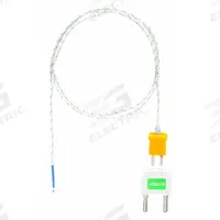 EXTECH Bead Wire Temperature Probe: -22°F to 572°F /-30°C to 300°C, ±2.5°C, Type K, Rounded Tip (MPN TP873). Key specifications — Brand: EXTECH; Cable Material: Fiberglass; Cable Length: 3 ft; Accuracy: ±2.5 °C.