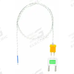 EXTECH Bead Wire Temperature Probe: -22°F to 572°F /-30°C to 300°C, ±2.5°C, Type K, Rounded Tip (MPN TP873). Key specifications — Brand: EXTECH; Cable Material: Fiberglass; Cable Length: 3 ft; Accuracy: ±2.5 °C.