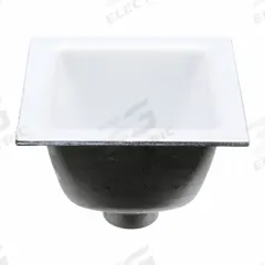 ZURN Floor Sink: 12 in Overall Wd, 6 in Sump Dp, 3 in Nominal Pipe Size, No Hub, Square, Enamel (MPN FD2375-NH3). Key specifications — Color: White; Connection Type: No Hub; Brand: ZURN; Finish: Enamel.