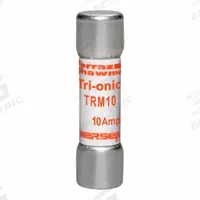 MERSEN Fuse: TRM Series, Midget, Time-Delay, 10 A, 250 V AC, 13/32 in x 1 1/2 in, Non-Indicating (MPN TRM10). Key specifications — Series: TRM; Brand: MERSEN.