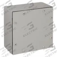 WIEGMANN Enclosure: Steel, 12 in x 12 in x 6 in, NEMA 4, Solid Cover, Screw On (MPN WA121206GSC). Key specifications — Closure Method: Screws; Brand: WIEGMANN; Knockouts: Not Included.