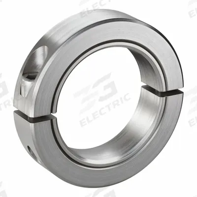 RULAND MANUFACTURING Shaft Collar: 2-Piece, Inch, Round, Clamp-On, 2 1/2 in Bore Dia - Stainless Steel Shaft Collars