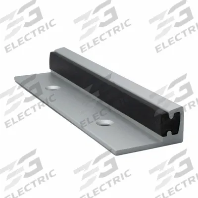 HADRIAN Flat Outswing Keeper: Aluminum, Anodized Aluminum, 6 in Overall Ht - Door Latch, Keepers & Stops for Bathroom Partitions