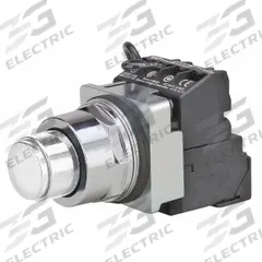 SIEMENS Illuminated Push Button: Illuminated, Extended Profile, Non-Metallic, 30 mm, 1NO/1NC (MPN 52PT6DBAB). Key specifications — Brand: SIEMENS; Action: Momentary; Series: Class 52; Push Button Material Type: Non-Metallic.