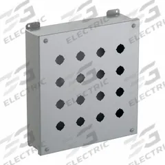 HAMMOND Push Button Enclosure: 22mm, 16 Holes, Carbon Steel, NEMA 12/13 (MPN 1435MS). Key specifications — Brand: HAMMOND; Environments & Applications: Oil-Tight and Dust-Tight.