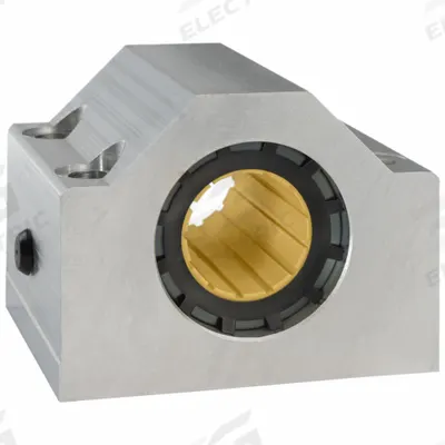 THOMSON Mounted Plain Linear Bearing: Single, 5/8 in Inside Dia, Polymer - Closed Low-Load & Low-Speed Pillow Block Linear Plain Bearings