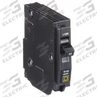 SQUARE D Miniature Circuit Breaker: 35 A, 120/240V AC, Single Phase, 10kA at 120/240V AC, 1 Poles (MPN QO135). Key specifications — Phase: Single; Amps: 35 A; AC Voltage Rating: 120/240V AC; Max. AIR Rating: 10kA at 120/240V AC; For Use With: QO Load Centers and NQ Panelboards; Brand: SQUARE D.