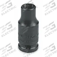 PROTO Impact Socket: 1/4 in Drive Size, Torx, E7 Socket Size, External Torx, Std, Black Oxide (MPN J6907TX). Key specifications — attr1214246: PROTO; attr1214260: Black Oxide.