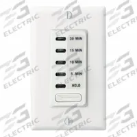 INTERMATIC Countdown Timer: 30 min Max, 5 min Min, SPST-NO, 120V AC, No Wall Plate Included, White (MPN EI200W). Key specifications — Brand: INTERMATIC; Includes Hold: Hold Included.