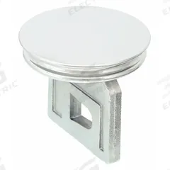 T&S BRASS Drain Stopper: Brass, Chrome-Plated, 2 1/4 in Overall Dia (MPN 010388-45). Key specifications — Product Type: Drain Stopper; Brand: T&S BRASS; Finish: Chrome-Plated; Material: Brass; Includes: Plunger.