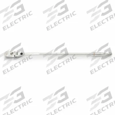 GEARWRENCH Hand Ratchet: Pear, Reversible, 25 in Overall Lg, Full Polish Chrome - Flex-Head Ratchets