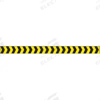 APPROVED VENDOR Barricade Tape: 180 ft Lg, 2 in Wd, No Legend Legend, Vinyl, Black/Yellow Color (MPN 2 IN W X 60 YD). Key specifications — attr981695: No Legend; attr377522: APPROVED VENDOR.