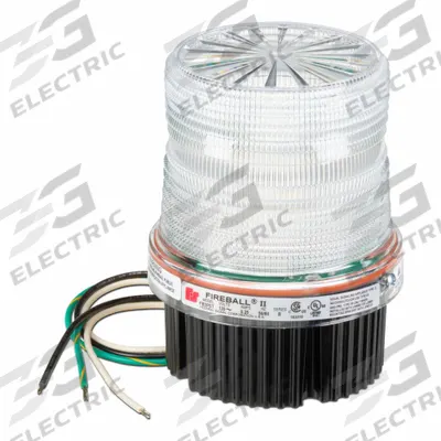 FEDERAL SIGNAL Warning Light: Magenta, LED, 1/2 in NPT, 120 to 240V AC - Wired Multimode Lights