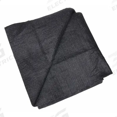 STEINER Welding Blanket: Carbon Fiber, 6 ft Wd, 8 ft Lg, Black - Heavy-Duty Carbonized-Fiber Welding Blankets