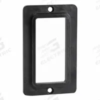 LEVITON Coverplate: Portable Outlet Box Cover, Decora Receptacle/Decora Switch, 1 Gangs, Black (MPN 3060-E). Key specifications — Color: Black; Brand: LEVITON.