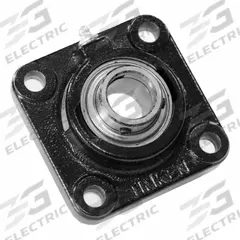 TIMKEN Flange Mount Bearing: Radial Ball, 1 in Bore, Cast Iron, Set Screws, 4 1/4 in Lg, 4 1/4 in Ht (MPN YCJM 1 SGT). Key specifications — Bore Type: Cylindrical; Brand: TIMKEN; Lubricant Material: NLGI 2 Lithium Complex Grease; Mounting Bolt Size: 3/8 in; Split Housing: Not Split; System of Measurement: Inch.