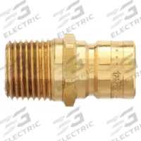 PARKER Hydraulic Quick Connect Hose Coupling: 1/2 in Coupling Size, Brass, 45.42 lpm Max. Flow Rate (MPN PN554). Key specifications — Body Material: Brass; Thread Size: 1/2"-14; Brand: PARKER.