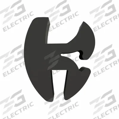 FAIRCHILD Locking Gasket: Two-Piece Key-Locking Locking, 25 ft Overall Lg - Rubber Locking Gaskets