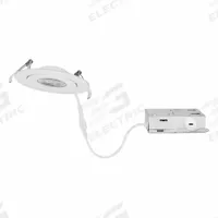 SYLVANIA Downlight Gimbal: 4 in Dia, 650 lm, 2700K/3000K/3500K/4000K/5000K, 9 W, 120V AC, White (MPN LEDRT4G650SC3). Key specifications — Trim Color: White; LED Replacement For: 65W CFL; Dimmable: Yes; Color Temperature: 2700K; Brand: SYLVANIA; Voltage: 120V AC.