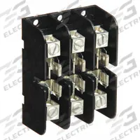 MERSEN Fuse Block: Open Block Design, 3 Pole, 300 V AC, Box Lug, Non-Indicating (MPN 30308T). Key specifications — Brand: MERSEN.