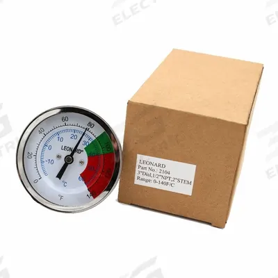 LEONARD VALVE Dial Thermometer: Compatible with TM2020B Series, Dial Thermometer - Repair Kits & Replacement Parts for Mixing Valve