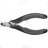 KNIPEX ESD End Cutting Nippers: 4 3/4 in Overall Lg, For 0.06 in Max Wire Thick, 7/16 in Jaw Wd (MPN 64 32 120 ESD). Key specifications — attr308479: Multi-Component; attr308478: Steel; attr324866: KNIPEX.