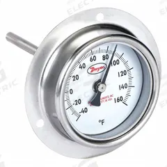 DWYER Clip On Thermometer: -40°F to 160°F, ±2% Accuracy, 2 1/2 in Dial Dia, 9 in Probe Lg (MPN BTPM29041). Key specifications — Brand: DWYER; Accuracy: ±2 %.
