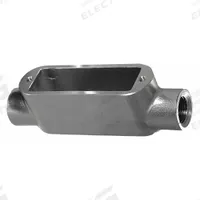 Conduit Outlet Body: Stainless Steel, 1/2 in Trade Size, C Body, 5 cu in Body Capacity, Threaded Hub (MPN S60500CE00). Key specifications — Finish: Polished; For Use With: Threaded; Brand: CALBRITE; Hub Style: Threaded.