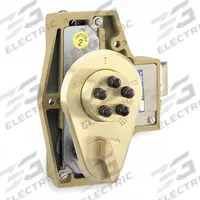 SIMPLEX Deadlocking Spring Latch: 2 1/8 in Door Thick - Max, Brass (MPN 922-04)