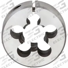 CLE-LINE Round Threading Die: M7x1 Metric, 1 in OD, Adj, High Speed Steel (MPN C65807)