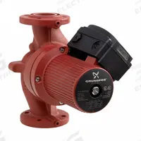 Circulating Pump: 5/8 hp HP, 208-230V AC, Bronze, 3, 53 ft Max. Head, 13 1/2 in Face to Face, Inline (MPN 96402741). Key specifications — Nameplate Voltage: 208-230V AC; Connection Type: Flange; Brand: GRUNDFOS; Includes Volute: Volute Included; Efficiency: Standard Efficiency; System Type: Potable Water.