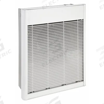 QMARK Recessed Electric Wall-Mount Heater: 2000 W/4000 W, 208V AC, Single Phase - Large Recessed Electric Wall Heaters
