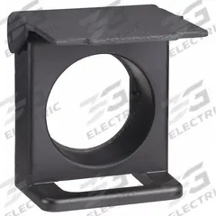 SCHNEIDER ELECTRIC Padlockable Flap: 22 mm Panel Mounting Dia, Flush Push Buttons, Black, XB4 (MPN ZB4BZ62). Key specifications — Brand: SCHNEIDER; Compatible Product Type: Flush Push Buttons; Compatible with Series: XB4.