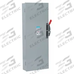 SIEMENS Safety Switch: Fusible, 200 A, Three Phase, 240V AC, Galvanized Steel, Indoor (MPN DTF324). Key specifications — Brand: SIEMENS.
