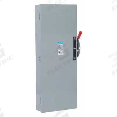 Siemens Safety Switch: Fusible, 200 A, Three Phase, 240V AC, Galvanized Steel - Fusible Safety Switches