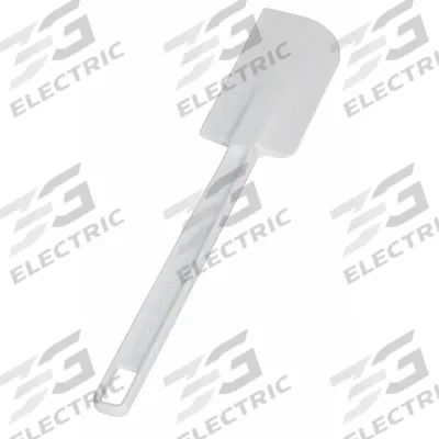CRESTWARE Spatula: 9 1/2 in Overall Lg, Plastic Blade, Plastic Handle - Spatulas