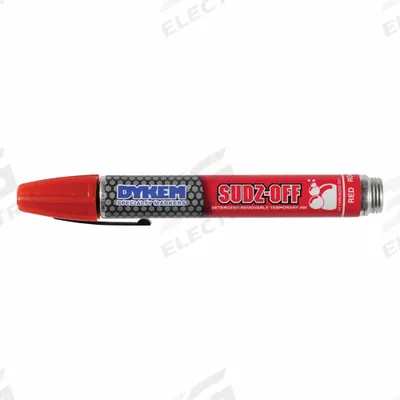 DYKEM Ink Industrial Marker: Remover Removable, 1.3 mm Tip Wd, Bullet Tip Shape - Detergent-Removable Ink Markers