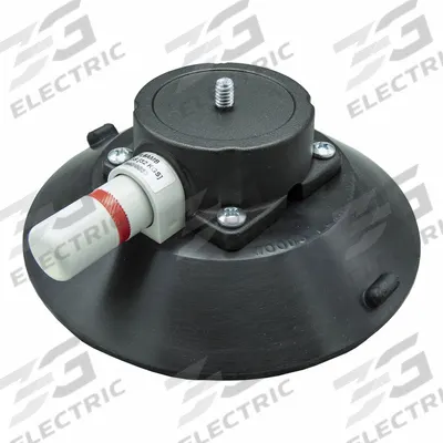 WOOD'S POWR-GRIP Suction Cup Mount: Suction Cup Mount, 70 lb Max Load Capacity - Suction-Cup Equipment Holders