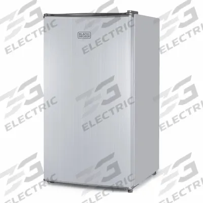 BLACK & DECKER Refrigerator: Stainless Steel, 3.2 cu ft Total Capacity - Mini Refrigerators