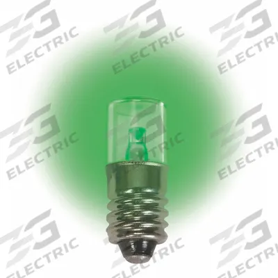 APPROVED VENDOR Compact LED Bulb: LED, Miniature Screw (E10), (T) Tubular, T3-1/4, 12.8V DC - Mini Screw Base (E10) Miniature Lamps