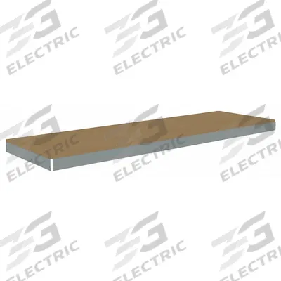 TENNSCO Shelf: 84 in x 24 in, 1,500 lb Load Capacity, Particleboard, Gray - Particleboard Decking Shelf Kits for Boltless Shelving