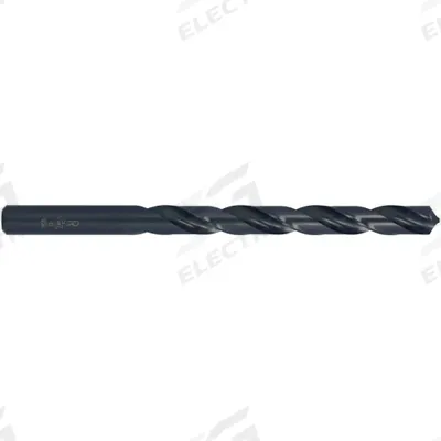 CHICAGO-LATROBE Jobber Length Drill Bit: 7/16", 118° Point, Black Oxide HSS - Tang-Shank High-Speed Steel Jobber-Length Drill Bits