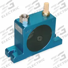 DAYTON Pneumatic Vibrator: 706 lbf, 12,500 vpm, 3/8 in NPT, 80 dBA, Aluminum, Continuous (MPN 1DYP3). Key specifications — attr671163: 80 dBA; attr671170: 332 lbf @ 30 psi; attr671165: 9,700 vpm @ 60 psi; attr671184: 3/8 in; attr671185: NPT; attr671192: BSPP; attr671193: 3/8 in; attr671175: DAYTON.