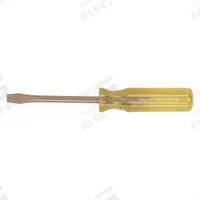 AMPCO Non-Sparking Slotted Screwdriver: Beryllium Copper, 5/32 in Tip Size, Std Lg, Not Insulated (MPN S-35). Key specifications — attr1205183: 5/32 in; attr1205189: AMPCO.