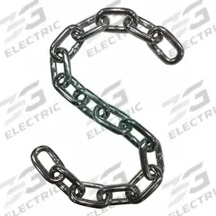DAYTON Straight Chain: 3/8 in Chain Trade Size, 30 Chain Grade, Carbon Steel, Straight, Galvanized (MPN 34RZ15). Key specifications — Brand: DAYTON.