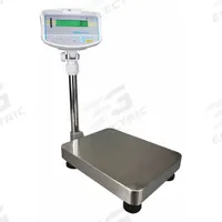ADAM EQUIPMENT Industrial Bench Scale: 11 7/8 in x 15 3/4 in, Column-Mounted, Stainless Steel (MPN GBK 15AM). Key specifications — Connection Ports: RS-232; Readability: 0.004 lb/2 g; Brand: ADAM EQUIPMENT; Weighing Surface Material: Stainless Steel.