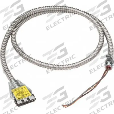 LITHONIA LIGHTING Wiring Dropcable: 9 ft Lg, 7/16 in Wd, 2 1/4 in Ht - Converters & Cables for Bay Lights