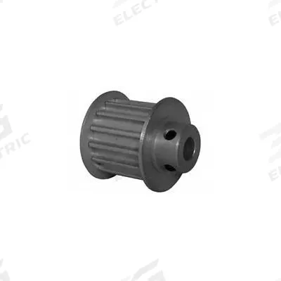 Dayton Timing Pulley: Curvilinear, Fixed, For 15 mm Belt Wd, 14 Teeth, 5 mm Pitch - HTD Section Fixed-Bore Timing Pulleys with Hub